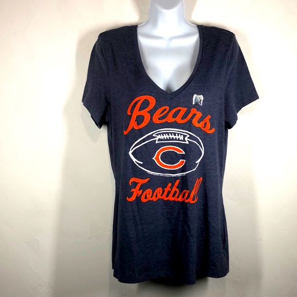 NWT NFL Chicago Bears v-neck tee size large - Picture 1 of 10